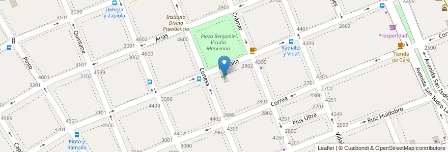 Mapa de ubicacion de instituto de enseñanza Gallo, Saavedra en Arjantin, Ciudad Autónoma De Buenos Aires, Comuna 12, Buenos Aires.