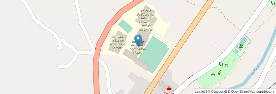 Mapa de ubicacion de Instituto de Ensino Secundario O Ribeiro en Sepanyol, Galicia / Galiza, Ourense, O Ribeiro, Ribadavia.