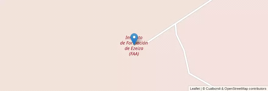 Mapa de ubicacion de Instituto de Formación de Ezeiza (FAA) en 아르헨티나, 부에노스아이레스주, Partido De Ezeiza, Aeropuerto Internacional Ezeiza.
