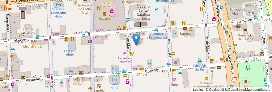 Mapa de ubicacion de Instituto de Formación Técnica Superior 01, San Nicolas en Argentinien, Ciudad Autónoma De Buenos Aires, Comuna 1, Buenos Aires.