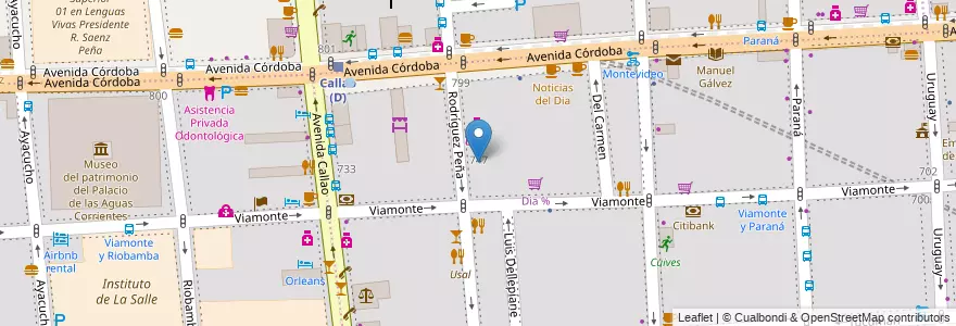 Mapa de ubicacion de Instituto de Formación Técnica Superior 05, San Nicolas en Argentine, Ciudad Autónoma De Buenos Aires, Buenos Aires.