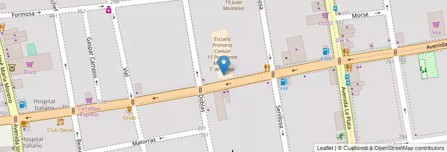 Mapa de ubicacion de Instituto de Formación Técnica Superior 13, Caballito en アルゼンチン, Ciudad Autónoma De Buenos Aires, ブエノスアイレス, Comuna 6.