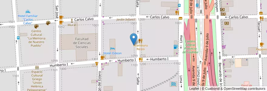 Mapa de ubicacion de Instituto de Formación Técnica Superior 23, Constitucion en الأرجنتين, Ciudad Autónoma De Buenos Aires, Comuna 1, Buenos Aires.
