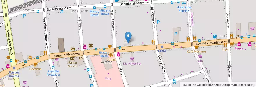 Mapa de ubicacion de Instituto de Formación Técnica Superior 28, Almagro en Argentine, Ciudad Autónoma De Buenos Aires, Comuna 5, Buenos Aires.