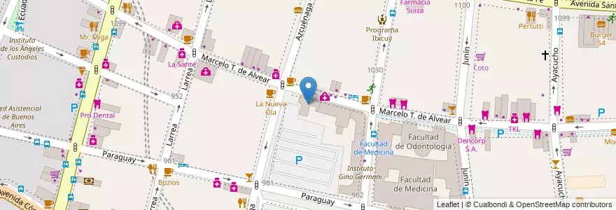 Mapa de ubicacion de Instituto de investigaciones cardiológicas, Recoleta en 阿根廷, Ciudad Autónoma De Buenos Aires, Comuna 2, 布宜诺斯艾利斯.