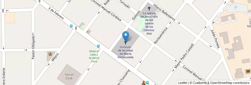 Mapa de ubicacion de Instituto de las Hijas de María Inmaculada en Аргентина, Буэнос-Айрес, Partido De Morón, Villa Sarmiento.