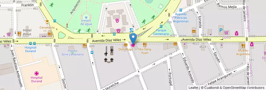 Mapa de ubicacion de Instituto de Medicina y Cirugia Cardiovascular, Caballito en آرژانتین, Ciudad Autónoma De Buenos Aires, Buenos Aires, Comuna 6.