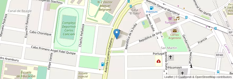 Mapa de ubicacion de Instituto de Seguros de Jujuy Delegación Palpalá en Аргентина, Жужуй, Departamento Palpalá, Municipio De Palpalá.