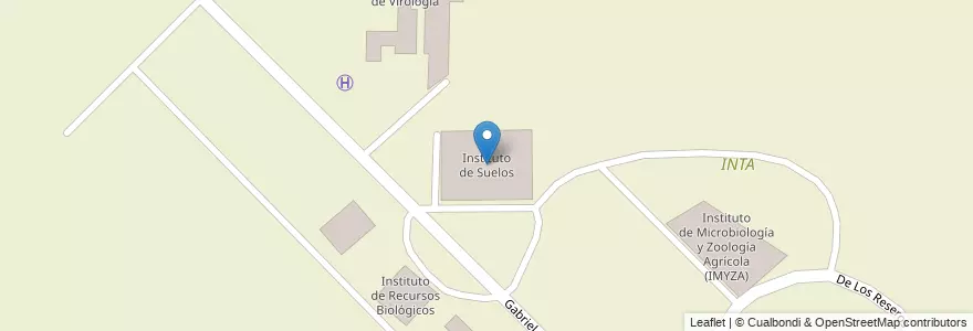Mapa de ubicacion de Instituto de Suelos en Argentinië, Buenos Aires, Partido De Hurlingham, William C. Morris.