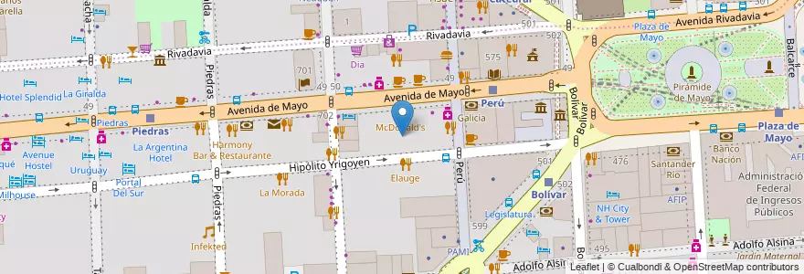 Mapa de ubicacion de Instituto de Tecnología, Montserrat en 阿根廷, Ciudad Autónoma De Buenos Aires, Comuna 1, 布宜诺斯艾利斯.