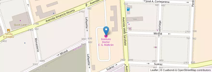 Mapa de ubicacion de Instituto Doctor C. G. Malbrán, Barracas en Аргентина, Буэнос-Айрес, Comuna 4, Буэнос-Айрес.