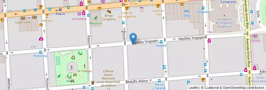 Mapa de ubicacion de Instituto Don Orione, Balvanera en Argentina, Autonomous City Of Buenos Aires, Comuna 3, Autonomous City Of Buenos Aires.