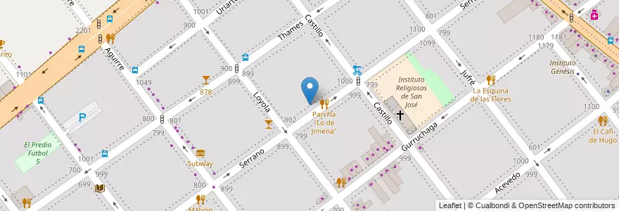 Mapa de ubicacion de Instituto Ecos, Villa Crespo en آرژانتین, Ciudad Autónoma De Buenos Aires, Buenos Aires, Comuna 15.