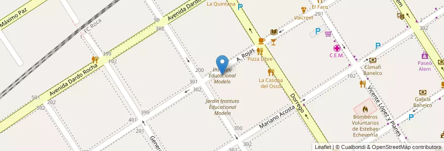 Mapa de ubicacion de Instituto Educacional Modelo en Arjantin, Buenos Aires, Partido De Esteban Echeverría, Monte Grande.