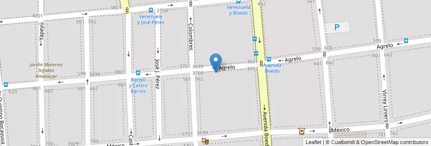 Mapa de ubicacion de Instituto Educativo Huellas, Almagro en 阿根廷, Ciudad Autónoma De Buenos Aires, Comuna 5, 布宜诺斯艾利斯.