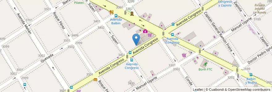 Mapa de ubicacion de Instituto Educativo Moruli, Coghlan en Argentinië, Ciudad Autónoma De Buenos Aires, Comuna 12, Buenos Aires.