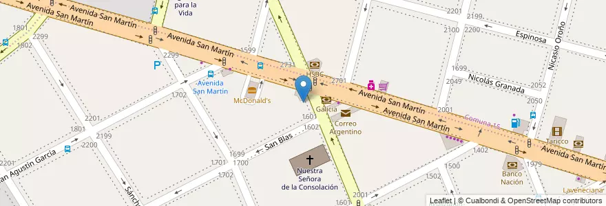 Mapa de ubicacion de Instituto Educativo Paulo Freire, Villa General Mitre en الأرجنتين, Ciudad Autónoma De Buenos Aires, Buenos Aires.