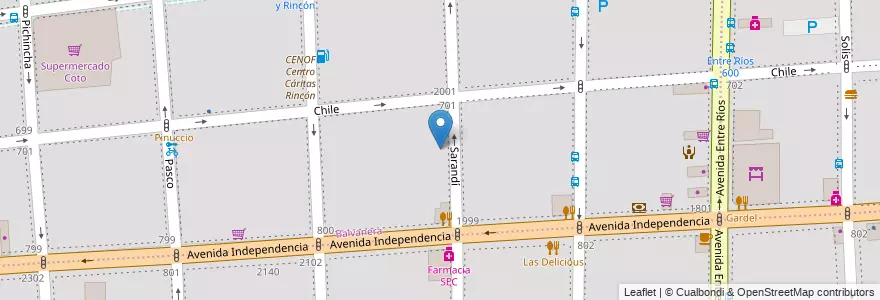Mapa de ubicacion de Instituto Euskal-Echea, Balvanera en Argentine, Ciudad Autónoma De Buenos Aires, Comuna 3, Buenos Aires.