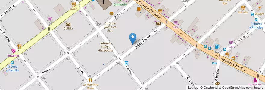 Mapa de ubicacion de Instituto Incorporado Colectividad Helénica, Villa Crespo en Argentine, Ciudad Autónoma De Buenos Aires, Buenos Aires, Comuna 15.