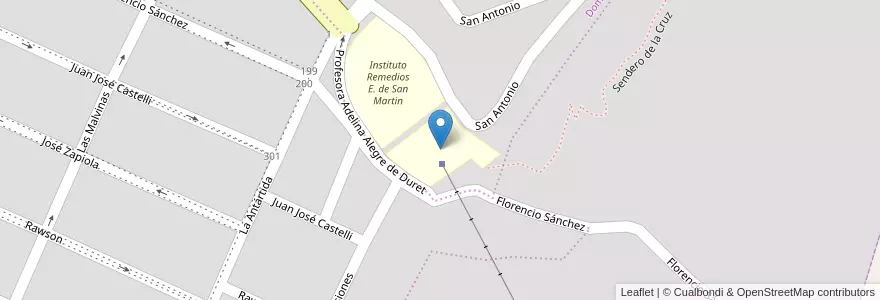 Mapa de ubicacion de Instituto Industrial Cristo Obrero en Arjantin, Córdoba, Departamento Punilla, Pedanía San Roque, Municipio De Villa Carlos Paz, Villa Carlos Paz.