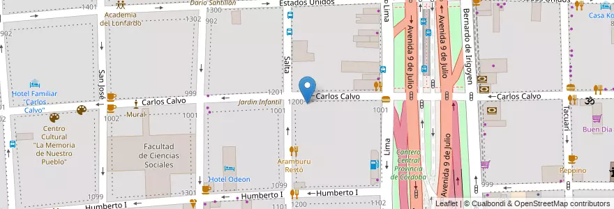 Mapa de ubicacion de Instituto Inmaculada Concepción, Constitucion en آرژانتین, Ciudad Autónoma De Buenos Aires, Comuna 1, Buenos Aires.