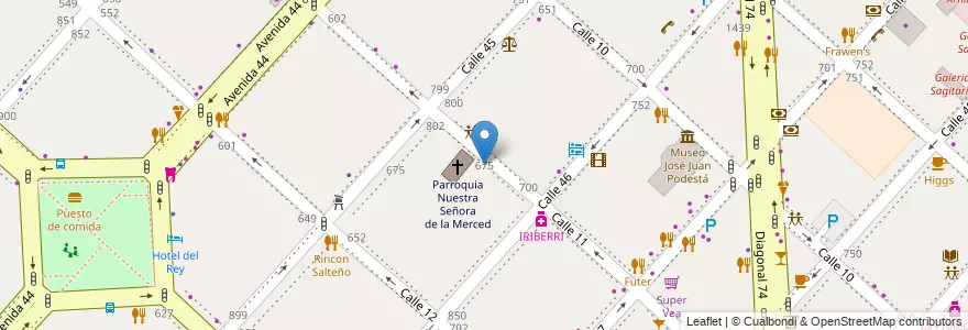 Mapa de ubicacion de Instituto Inmaculada de La Plata, Casco Urbano en アルゼンチン, ブエノスアイレス州, Partido De La Plata, La Plata.