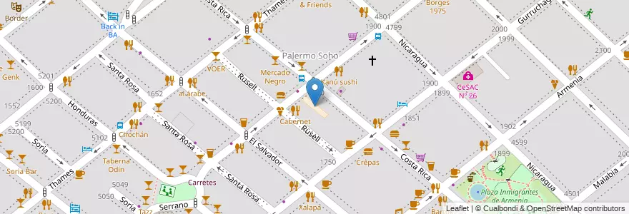 Mapa de ubicacion de Instituto Jardín Amapola, Palermo en Argentinien, Ciudad Autónoma De Buenos Aires, Buenos Aires.