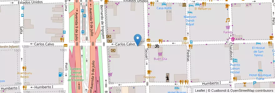 Mapa de ubicacion de Instituto Jesús María de San Vicente de Paul, Constitucion en Argentina, Ciudad Autónoma De Buenos Aires, Comuna 1, Buenos Aires.