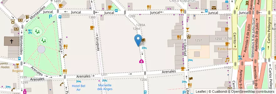 Mapa de ubicacion de Instituto Jesús María, Retiro en Arjantin, Ciudad Autónoma De Buenos Aires, Comuna 1, Buenos Aires.