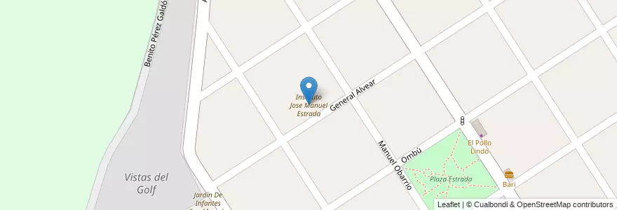 Mapa de ubicacion de Instituto Jose Manuel Estrada en Argentinien, Provinz Buenos Aires, Partido De Tigre, Don Torcuato.