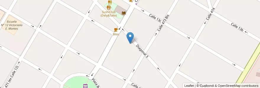 Mapa de ubicacion de Instituto Jose Manuel Estrada, City Bell en Argentina, Provincia Di Buenos Aires, Partido De La Plata, City Bell.