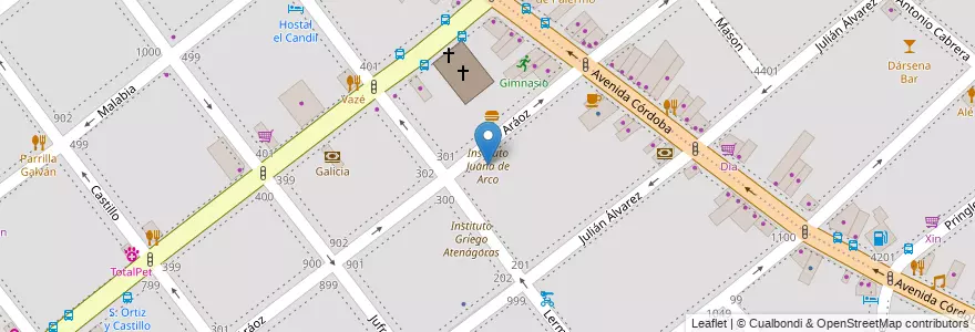 Mapa de ubicacion de Instituto Juana de Arco, Villa Crespo en Argentinien, Ciudad Autónoma De Buenos Aires, Buenos Aires, Comuna 15.