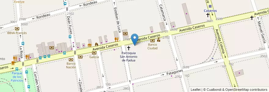 Mapa de ubicacion de Instituto La Inmaculada, Parque Patricios en Arjantin, Ciudad Autónoma De Buenos Aires, Comuna 4, Buenos Aires.