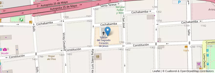 Mapa de ubicacion de Instituto La Providencia, Constitucion en Argentine, Ciudad Autónoma De Buenos Aires, Comuna 1, Buenos Aires.