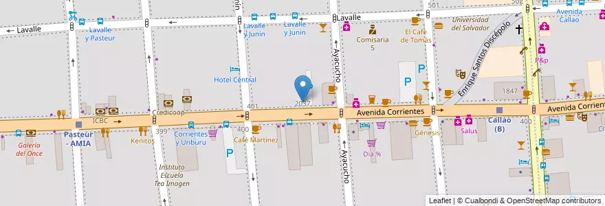 Mapa de ubicacion de Instituto Leonardo Da Vinci, Balvanera en 阿根廷, Ciudad Autónoma De Buenos Aires, Comuna 3, 布宜诺斯艾利斯.