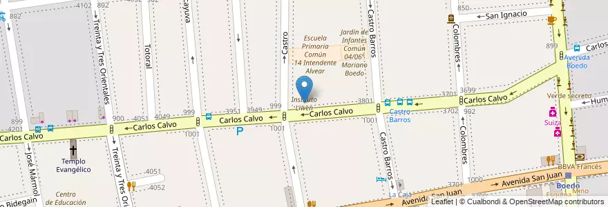 Mapa de ubicacion de Instituto Liwen, Boedo en آرژانتین, Ciudad Autónoma De Buenos Aires, Comuna 5, Buenos Aires.
