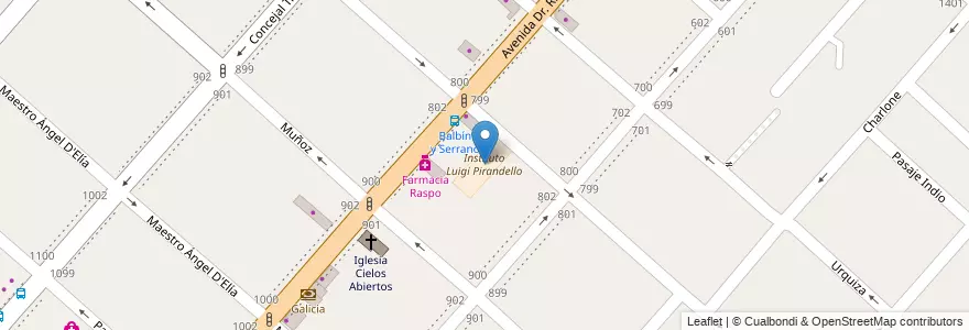 Mapa de ubicacion de Instituto Luigi Pirandello en Argentina, Buenos Aires, Partido De San Miguel, San Miguel.