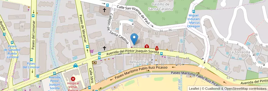 Mapa de ubicacion de Instituto Malagueño de Traumatología y Medicina del Deporte en اسپانیا, Andalucía, Málaga, Málaga-Costa Del Sol, Málaga.