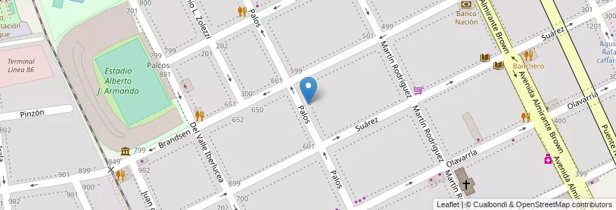 Mapa de ubicacion de Instituto María Auxiliadora, Boca en Argentine, Ciudad Autónoma De Buenos Aires, Comuna 4, Buenos Aires.