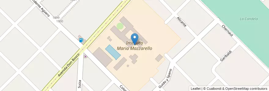 Mapa de ubicacion de Instituto Maria Mazzarello en Arjantin, Buenos Aires, Partido De La Matanza, Villa Luzuriaga.