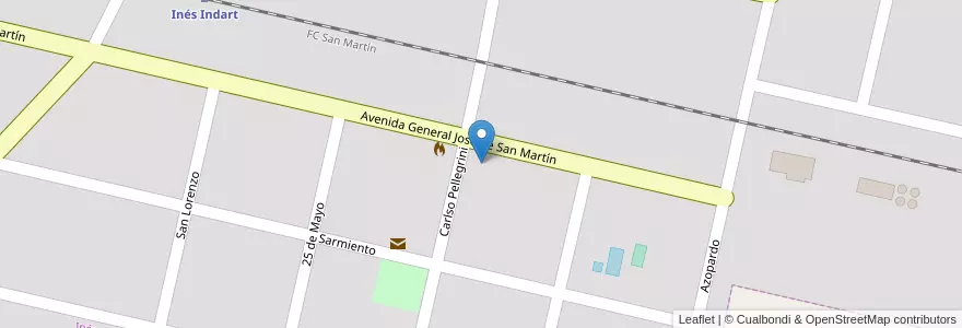 Mapa de ubicacion de Instituto Mariano Moreno en アルゼンチン, ブエノスアイレス州, Partido De Salto.