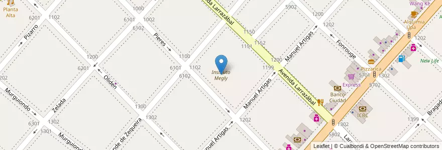 Mapa de ubicacion de Instituto Megly, Mataderos en 阿根廷, Ciudad Autónoma De Buenos Aires, Comuna 9, 布宜诺斯艾利斯.