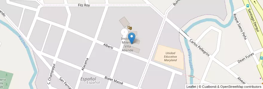 Mapa de ubicacion de Instituto Milenio Villa Allende en アルゼンチン, コルドバ州, Departamento Colón, Municipio De Villa Allende, Pedanía Calera Norte, Villa Allende.