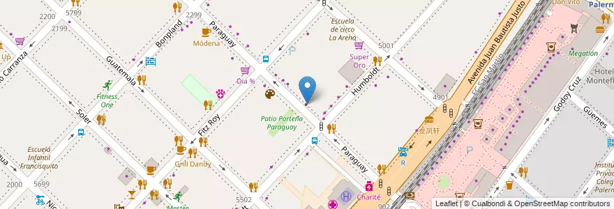 Mapa de ubicacion de Instituto Modelo de Educación Preescolar, Palermo en الأرجنتين, Ciudad Autónoma De Buenos Aires, Buenos Aires, Comuna 14.