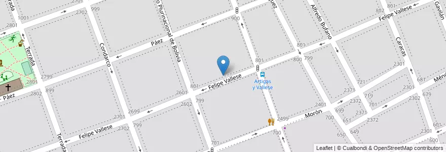 Mapa de ubicacion de Instituto Mons. Aneiros de San José, Flores en Argentina, Ciudad Autónoma De Buenos Aires, Comuna 7, Buenos Aires.