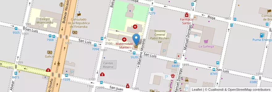 Mapa de ubicacion de Instituto Municipal de la Mujer en Argentina, Santa Fe, Departamento Rosario, Municipio De Rosario, Rosario.