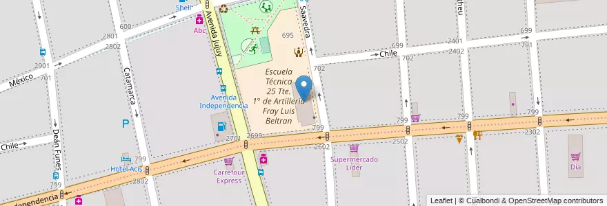 Mapa de ubicacion de Instituto Nacional de Educación Tecnológica, Balvanera en Argentinië, Ciudad Autónoma De Buenos Aires, Comuna 3, Buenos Aires.