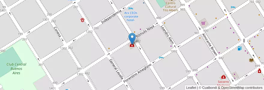 Mapa de ubicacion de Instituto Nefrológico en Arjantin, Buenos Aires, Partido De Zárate.