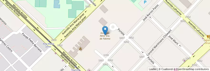 Mapa de ubicacion de Instituto Ntra. Sra. de Fátima, Villa Soldati en アルゼンチン, Ciudad Autónoma De Buenos Aires, ブエノスアイレス, Comuna 8.