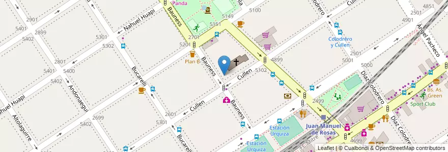 Mapa de ubicacion de Instituto Ntra. Sra. del Carmen, Villa Urquiza en Argentina, Ciudad Autónoma De Buenos Aires, Comuna 12, Buenos Aires.